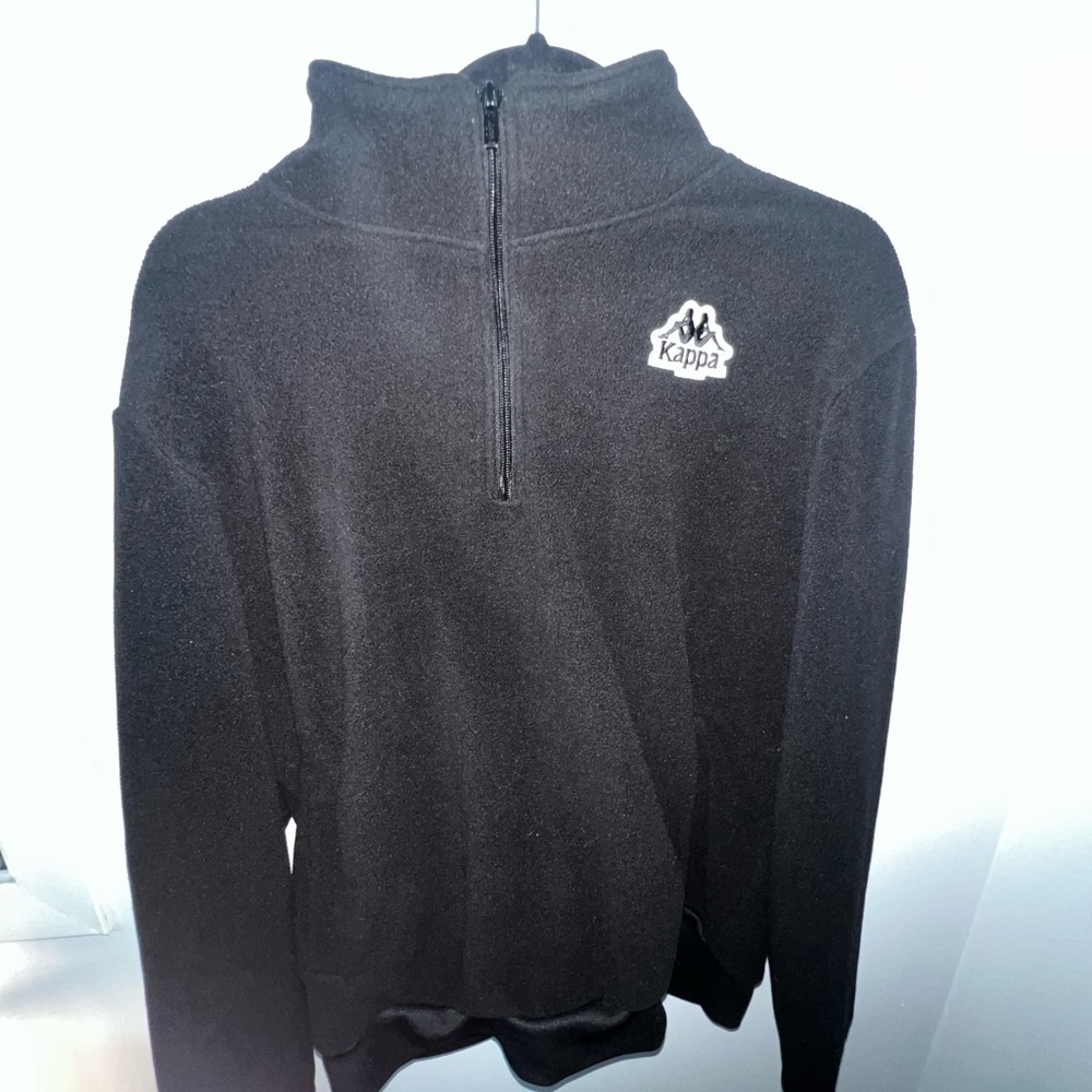 kappa zip up no hood fleece